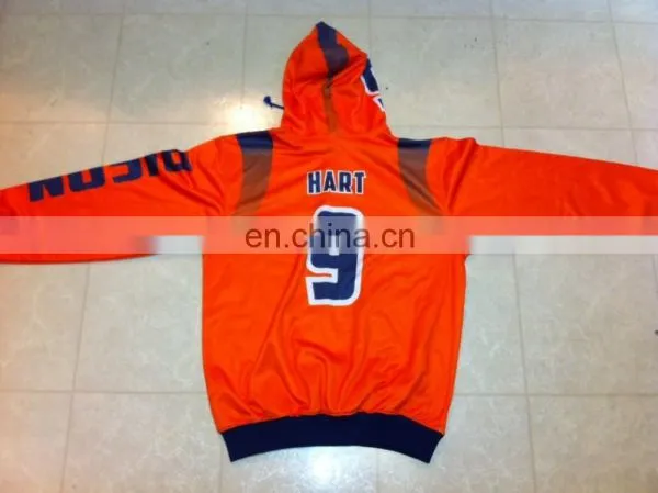 High Quality Sublimation Orange Hoodies photo-2