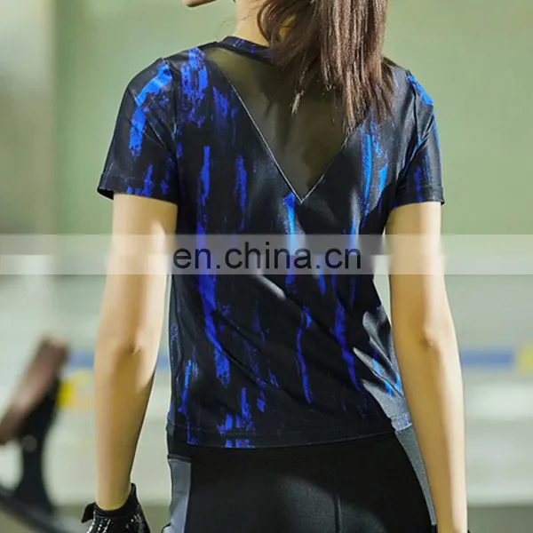 Women Breathable Printing Sport/running Dry Fit T-shirt 2016 photo-2