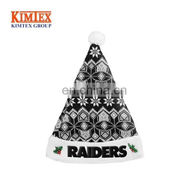 2017 Custom Logo Holiday Knit Santa Hat photo-3