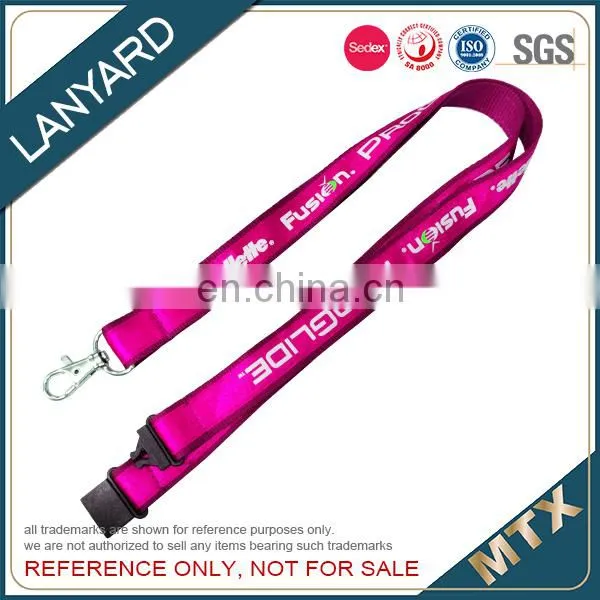 Custom Double Layers Satin Lanyard photo-2