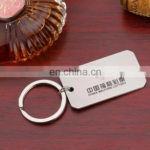 Custom Metal Keychain Square Keychain With Logo Souvenir Gift photo-3