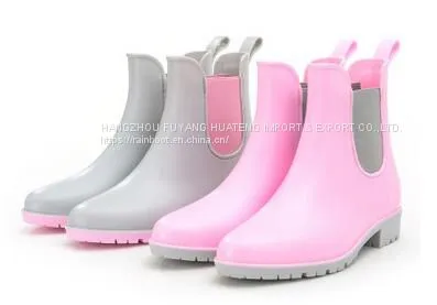 Hi-Q Popular Style Women Shoes,New Fashion Lady Rain Shoes,Recreation Rain Shoes,Elastic Ladies Rain Shoe photo-2