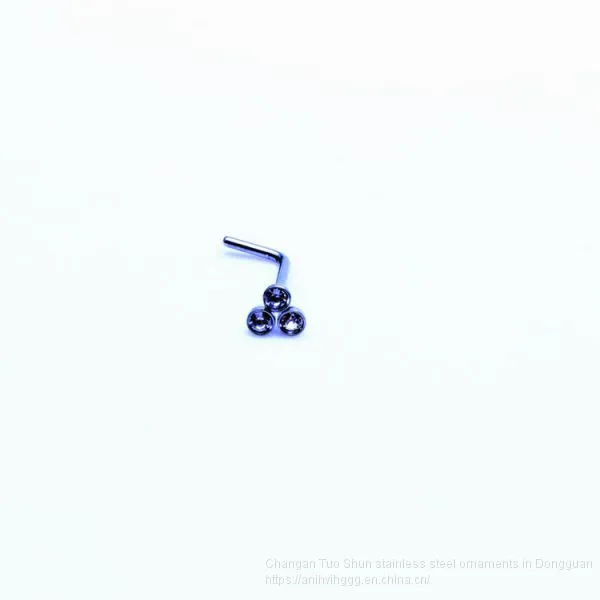 Wish Hot L Type Ear Studs, Titanium Steel, Foreign Trade Stud, Body Piercing Accessories, Wholesalers Wholesale photo-2