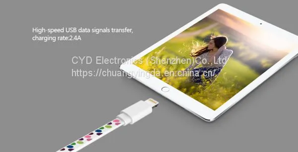 1M Color Printed Design MFi Sync Lightning Cable photo-5