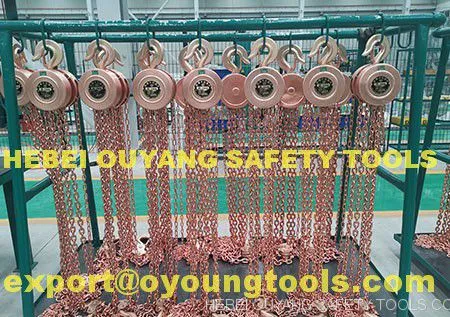 Spark Resistant Lifting Chain Hoist Block Cap 0.5-2 TON,Copper Beryllium ATEX FM Certificate photo-2