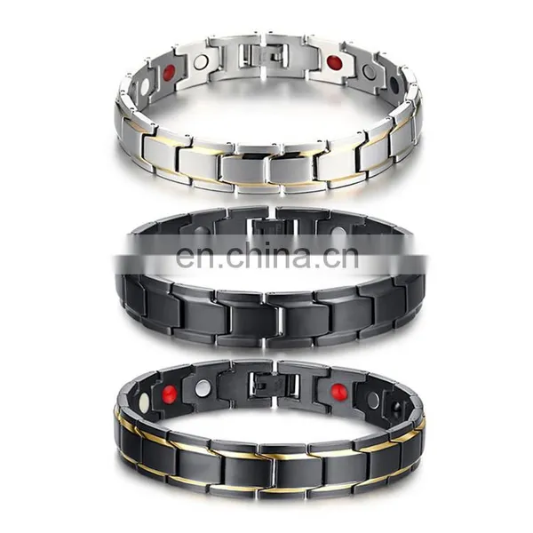 Guangzhou Factory Steel Jewelry Ion Bracelet Energy Balance Health Energy Bracelet