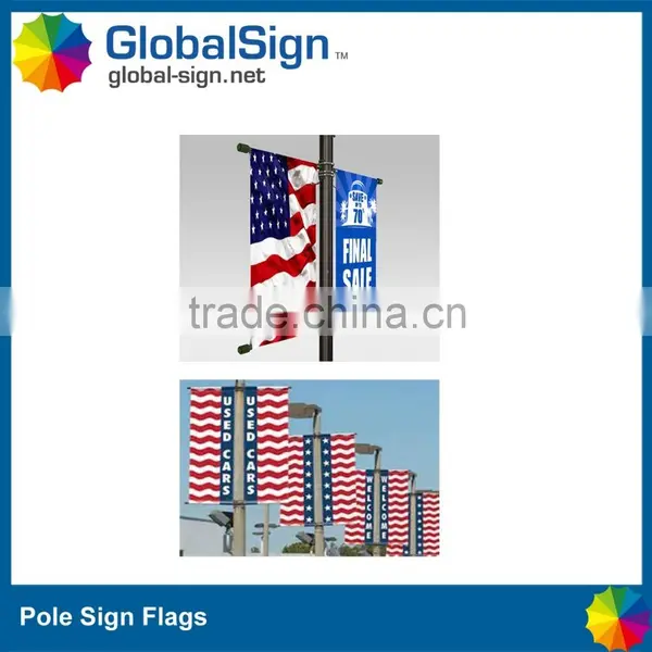 Good Quality Outdoor Pole Sign Hanging Banner photo-4