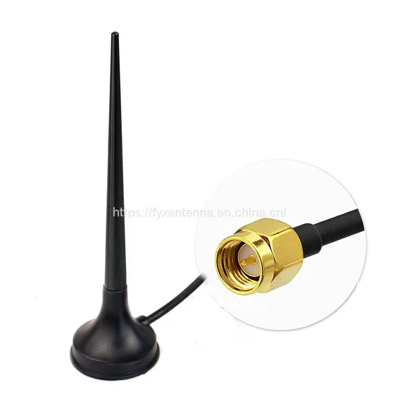 3G GSM GPRS SMA Male Sucker Magnet Base Antenna With Extension Cable photo-2