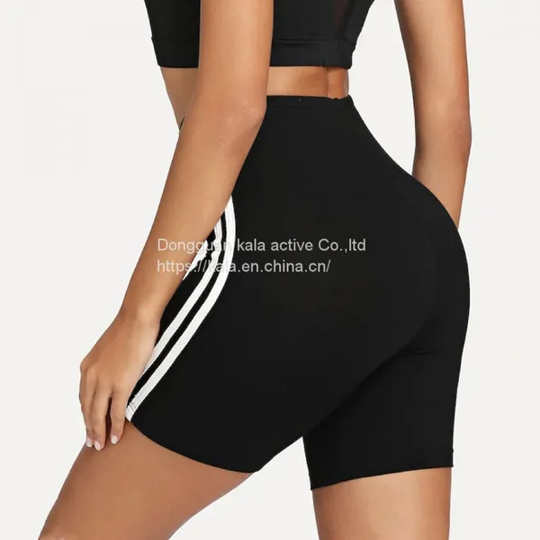 WBB-8 Plus Size Black Biker Shorts Women photo-3