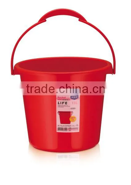 Round Plastic Large Bucket With Lid and Handle photo-4
