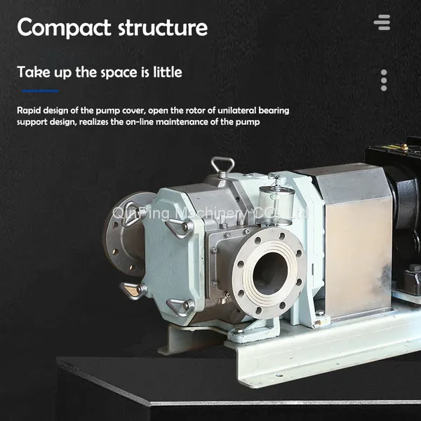 Qinping Series QP120M Stainless Steel Lobe Pump With Floating Seal and Explosion-proof Motor photo-3