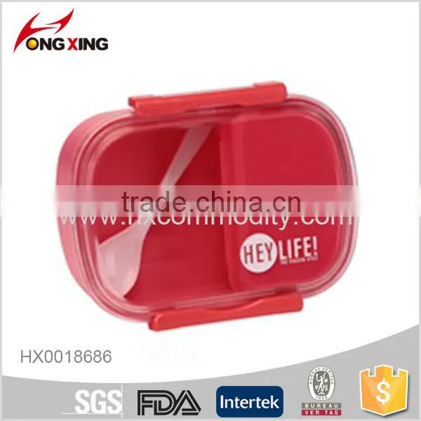 PP The Large Capacity Plastic Students Lunch Box With Spoon photo-2