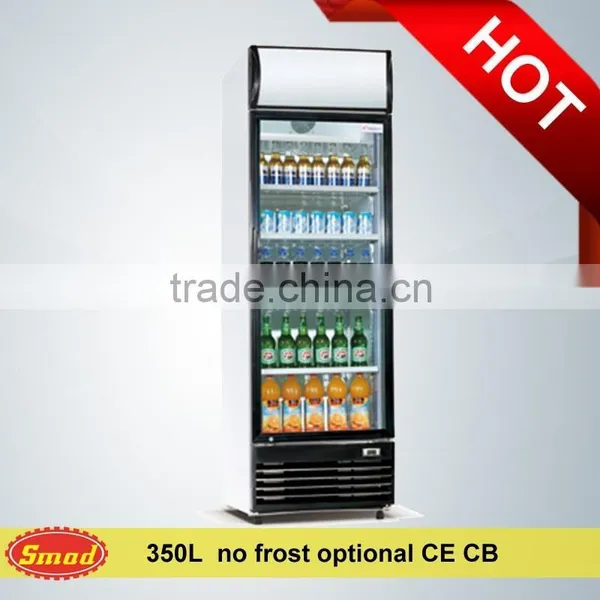 Supermarket 600l Display Fridge, Glass Display Refrigerated Showcase With Tempered Glass Door photo-3