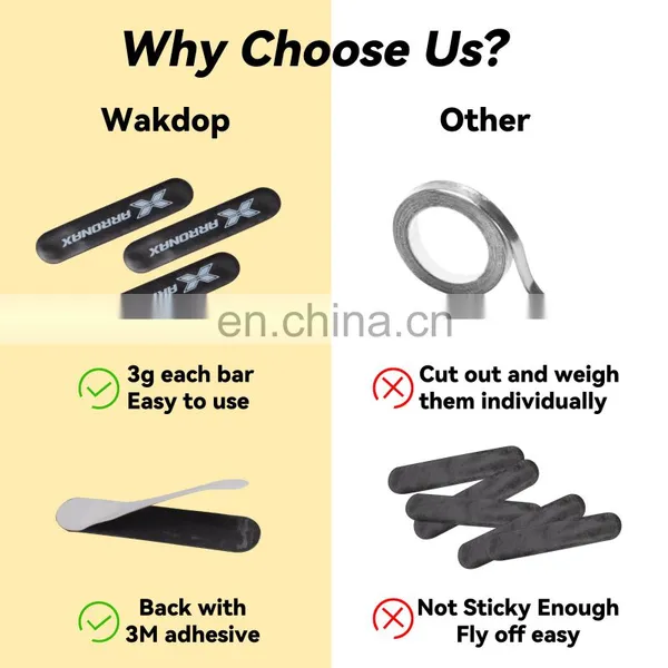 Custom Logo Pickleball Paddles Lead Tape Increase Power And Swing Speed 3g Pickleball Lead Tape photo-4
