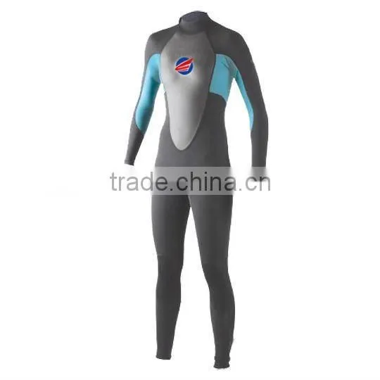 WATER SPORT EQUIPMENT WOMEN NEOPRENE BLIND STITCH SUPER FLEX LONG SLEEVE WETSUIT WITH BACK ZIP OPEN photo-2