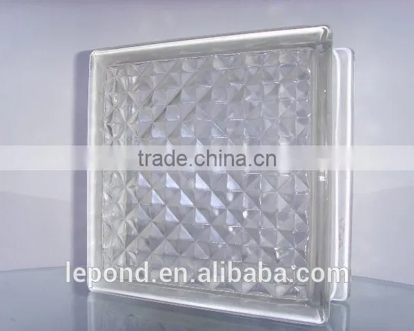 Colored Glass Brick/ Glass Block for Curtain Wall / Lightweighe Building Material photo-3