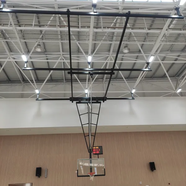 High Quality Backboard Ceiling Mounted Basketball Hoop photo-2