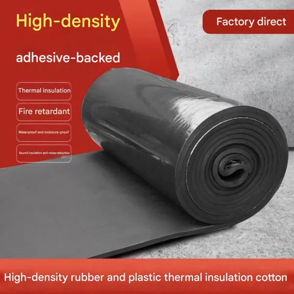 Self-Adhesive Aluminum Foil Rubber Sheet Roof Insulation Nitrile Rubber Foam Blanket photo-4