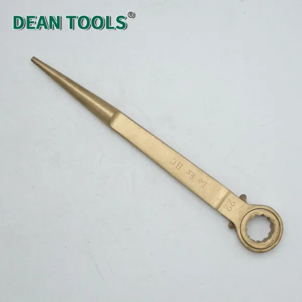 Non-Sparking Construction Ratchet Wrench Pry Bar Type Beryllium Copper, Aluminum Bronze Construction Pry Ratchet Wrench photo-3