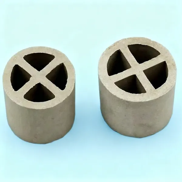 Pingxiang Daier Ceramic Cross Partition Ring 50mm 80mm 100mm 120mm 150mm Acid Resistant Tower Packing for Distillation Absorption and Support Layer