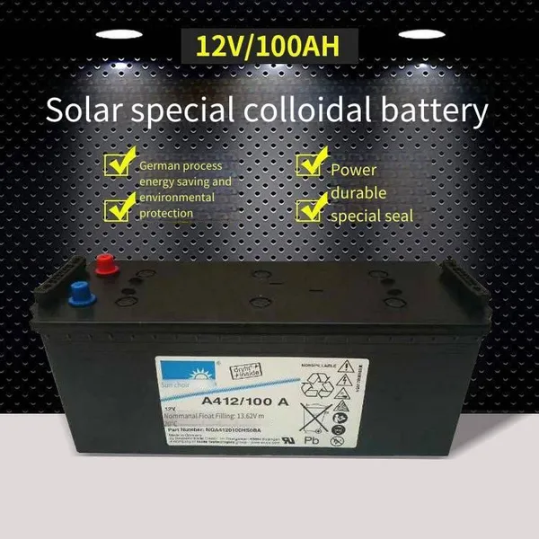 Germany Sunlight Battery A412/100a 12v100ah, for Solar Photovoltaic, Communication Base Stations and Computer Rooms photo-4