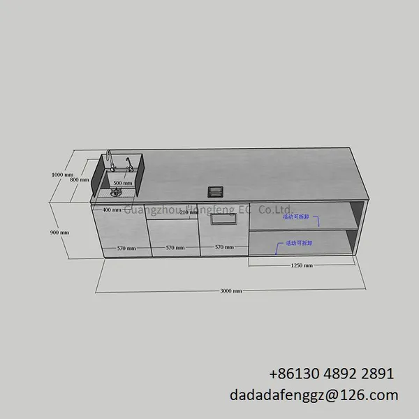 DADADAFENG Restaurant Nightclub Stainless Steel Full Set One-stop Commercial Straight Bar Counter