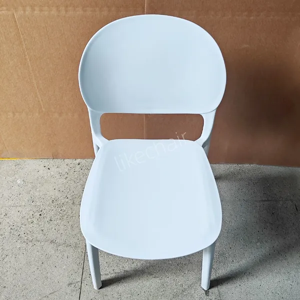 New Products Minimalist Plastic Dining Chair Family Restaurant Hotel Coffee Shop Leisure Negotiation Table Back Stool photo-4