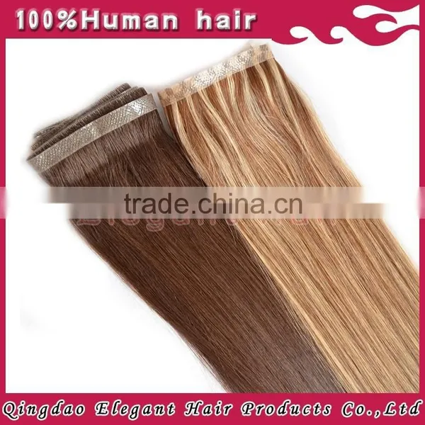 Top Quality Blonde PU Skin Weft Extension photo-3