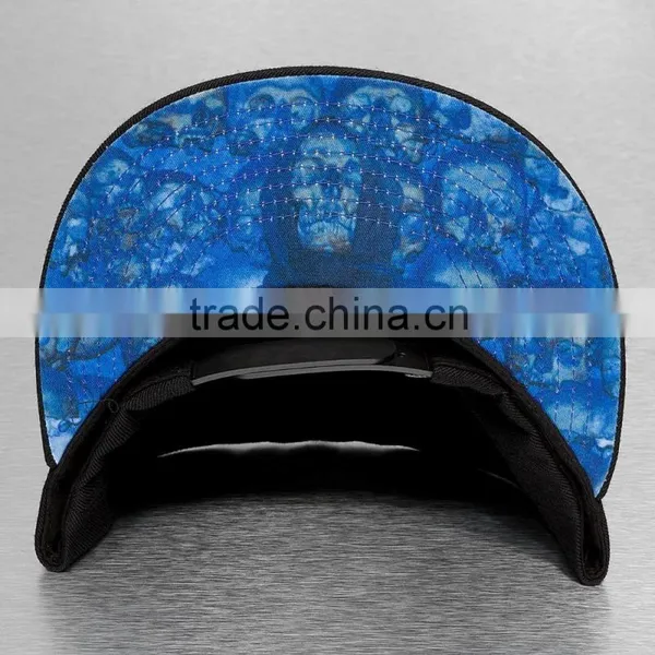 Custom Strapback Wholesale Flat Brim Brand 6 Panel Snapback Hat photo-3