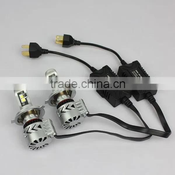 2016 NEWEST Double Heat Dissipation System 6000lm 40w C-ree h4 Led Headlight Bulb photo-3