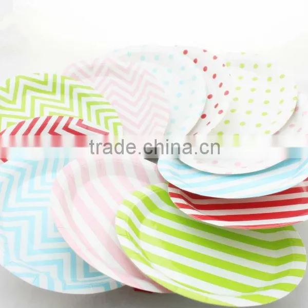 Paper Plates/Biodegradable Plates/Round Plates/Blue Plates/Wedding Plates photo-3