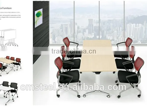 Office Furniture Steel Metal Folding Table for Training Meeting photo-5