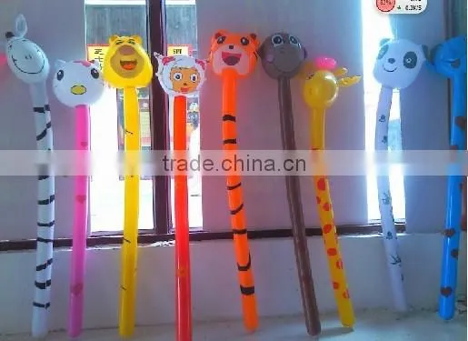 Pvc Inflatable Child Toy Animal Head Long Stick photo-3
