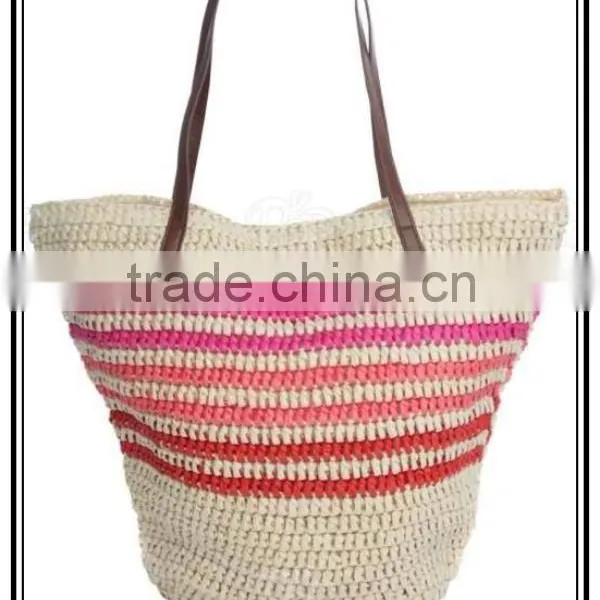 Victoria New Fashion Paper Woven Hand Crochet Straw Beach Bag Shoulder Bag photo-4