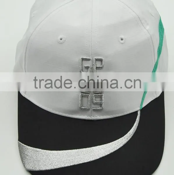 Top Quality Popular Unisex Promotional Custom Silver 3D Embroidery Brimless Monogrammed Baseball Hat photo-5