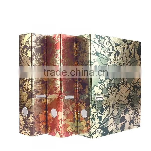 2016 Luxury High Quality Retro Patterns Printed fc Size Lever Arch Handmade Paper File Folder photo-2