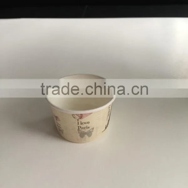 wholesale eco-friendly IceCream Paper bowl 520 ml size with plastic cover