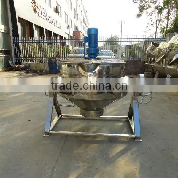 Tiling Gas Heating Jacketed Kettle With Mixer photo-5