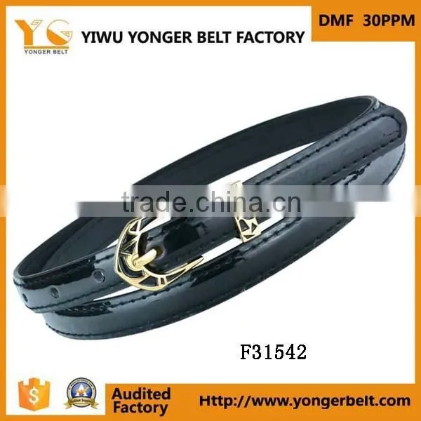 Fashion Fancy Buckle Rhinestone Skinny High Quality Waist Belt for Lady photo-3