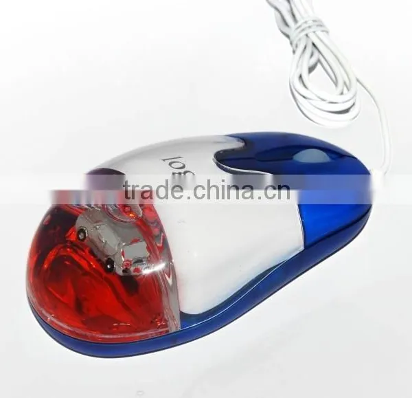 Computer Gift USB Wired Liquid Aqua Mouse With Light-up LED Logo photo-5