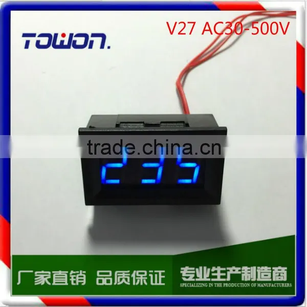 0.56" Red Green Blue LED Digital Voltmeter Volt Panel Meter Red Color AC30-500V Voltage Panel Meter photo-4