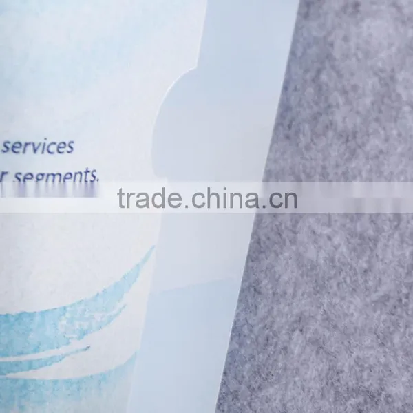 Full Color Printing Single Page Wholesale File Folder Plastic pp Foldable File Holder l Shape File Folder photo-3