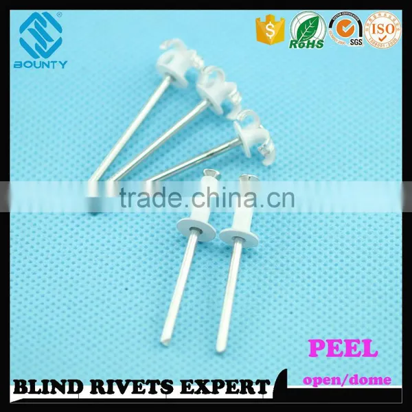 HOT SELLING OPEN END FACTORY ALUMINUM STEEL PEEL RIVETS photo-6