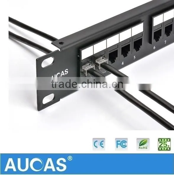 rj45 25 Ports Voice Patch Panel rj45 keystone and network Patch Panel