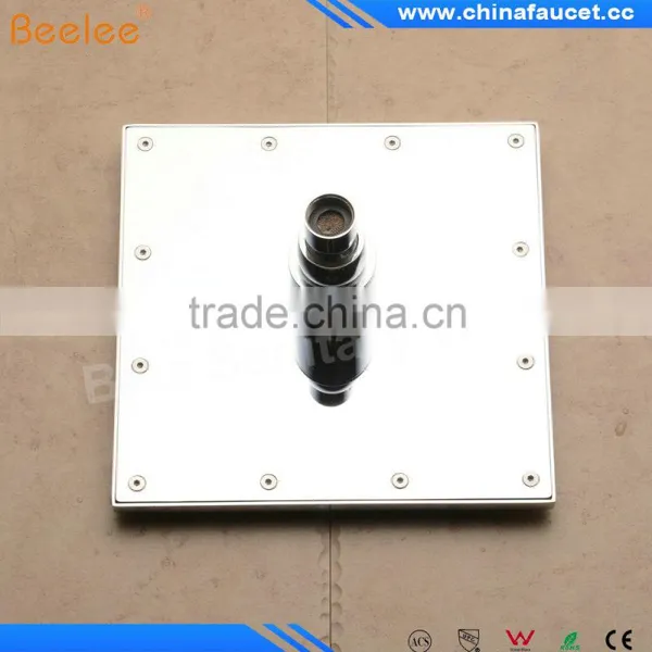 Beelee QH3258F Rainfall Water Powered LED Shower Head, LED Overhead Shower Quality Choice photo-4