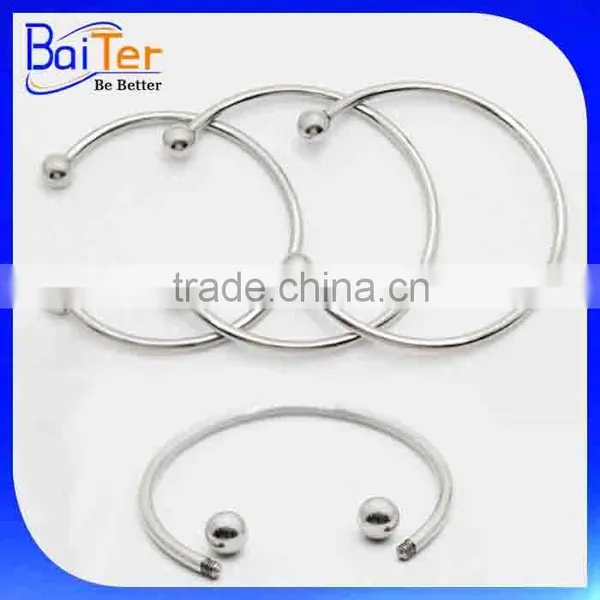 Mens&Womens DIY Adjustable Changeable Stainless Steel Ball End Screw Off Charm Bracelet Cuff Bangle Bracelet photo-2
