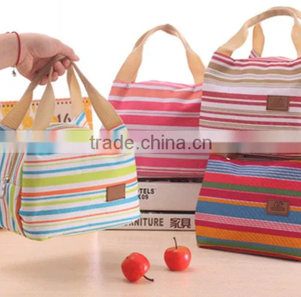 Classic Horizontal Stripe Design Lunch Bag for Office for Wholesale Supplier's Choice photo-2