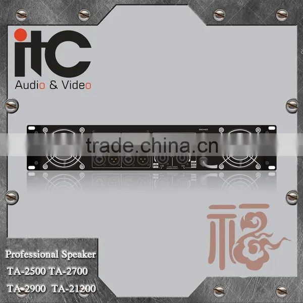 ITC TA Series Stereo Bridge Parallel Supported Internal Sound Processor 2 Channel Power Amplifier Professional photo-3