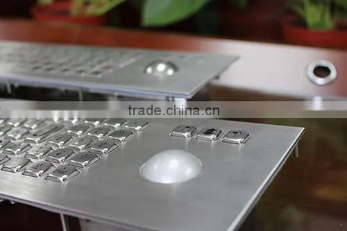 Vandal Proof Metall Keyboard With Trackball and Integrated EPP photo-6