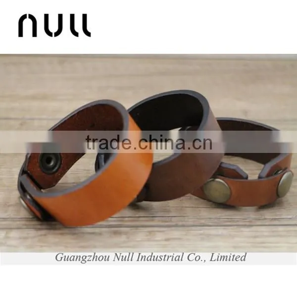 Handicrafts Gifts Punk Style Unisex Fashion Leather Bracelet photo-2